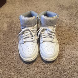 Air Jordan 1 Retro Mid Triple White Size 11.5 Thumbnail