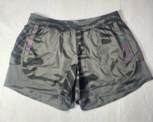 Adidas by Stella McCartney  Women’s M20 Grey Camo Running Shorts, Size 2XS