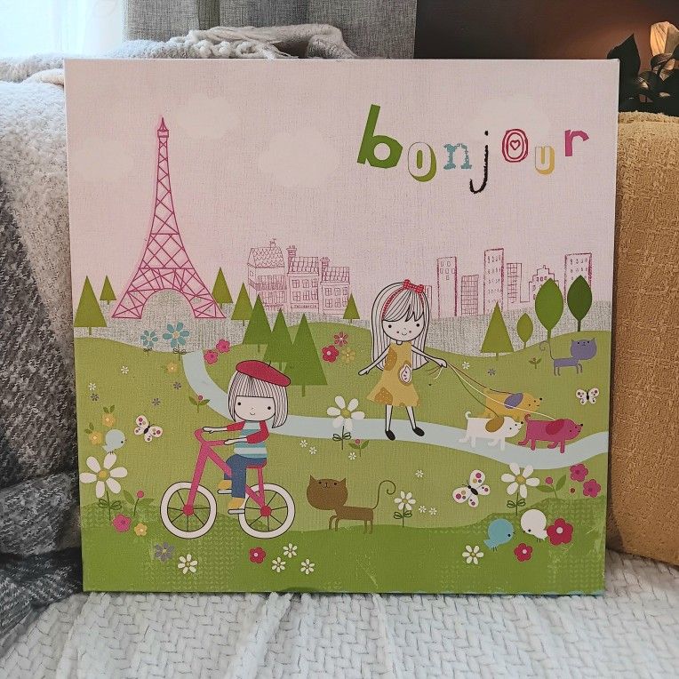 Oopsy Daisy Paris Canvas Wall Art