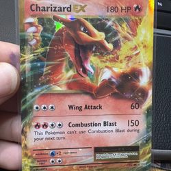 Charizard EX Pokemon Card For Sale DAMAGED 