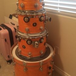 DW Drum Workshop Collectors Series 4 Piece Drums Set Maple including EXTRAS!!!