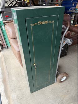 Locking gun cabinet