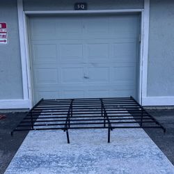 Heavy Duty Metal Platform Bed Frame - Underbed Storage -High - Sturdy- King Size