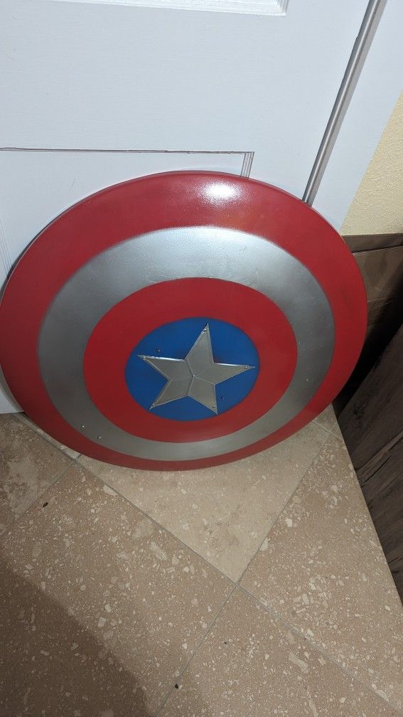 Metal Captain America Shield