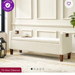 Beige Ottoman Brand New Still In Box