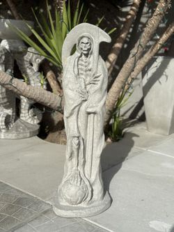 Concrete Santa Muerte / Holy Death Statue