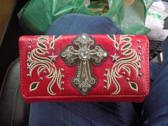 Women's Bling Cross Wallet