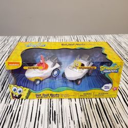Spongebob SquarePants and Patrick Pull Back Action Boat Racers