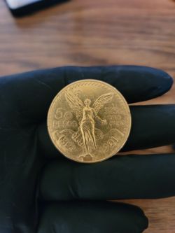 50 pesos gold coin