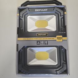 Defiant 3000 Lumens Rechargeable Light 2-pack 
