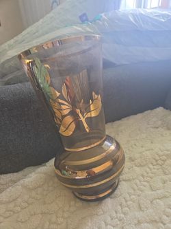 Gold trimmed vase