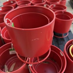 Metal plant flower vase pot