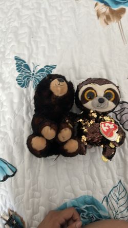 Two ty’s one bear one sloth