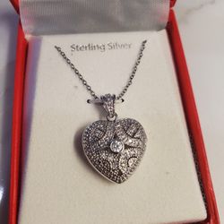 Sterling Silver Heart Locket