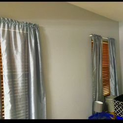 Rod Pocket Panels Light Blue  🔹8 Panels