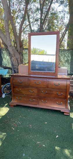 Mirror and dresser