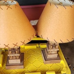 2 Rustic Lamps