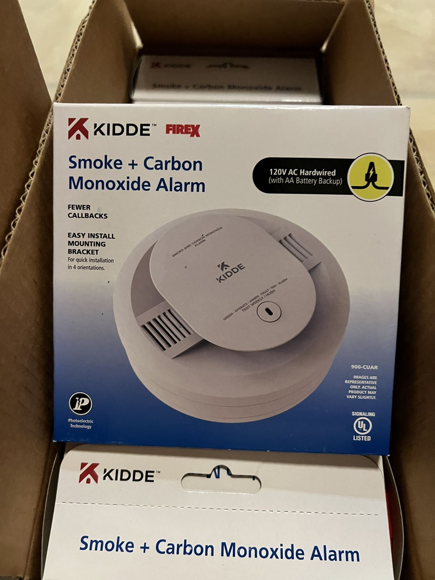 12 Brand New Kidde Smoke+ Carbon Detectors