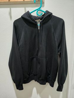 American Edition Black Zip-Up Hoodie Sweatshirt - size M