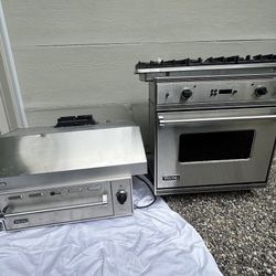 stainless steel Viking appliances 