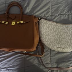 2 Luxury Bags Hermes And Michael Kors