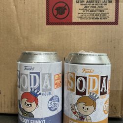 Funko Soda Camp Fundays Box Of Fun Freddy As Batman & He-Man Lot Of 2 SEALED