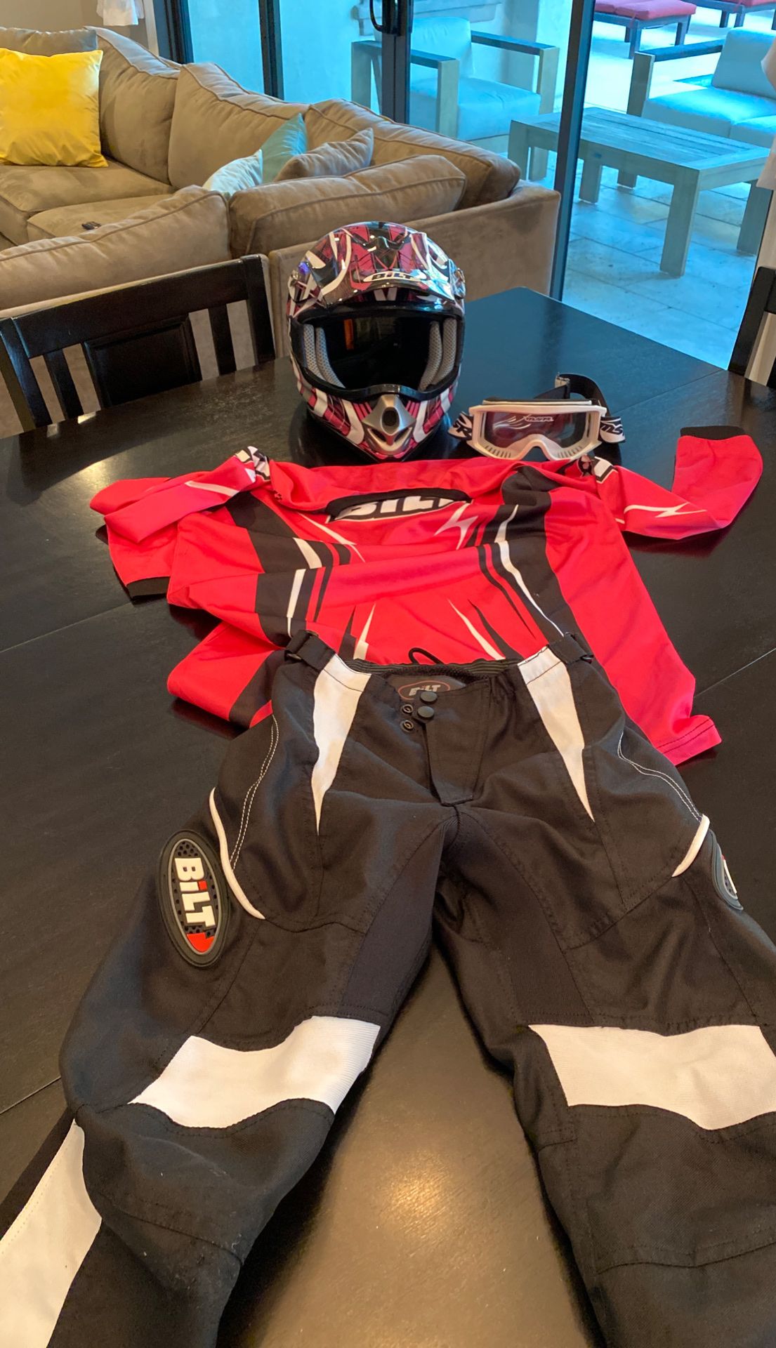 Girls Pink Motorcycle Riding Gear