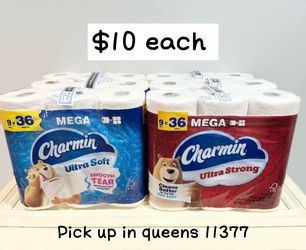 Charmin 9=36 Toilet paper -$10 each
