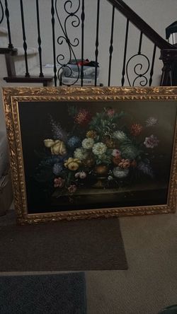 Italian painting and frame