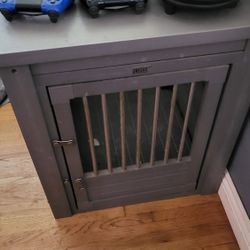 Gray DOG CRATE 
