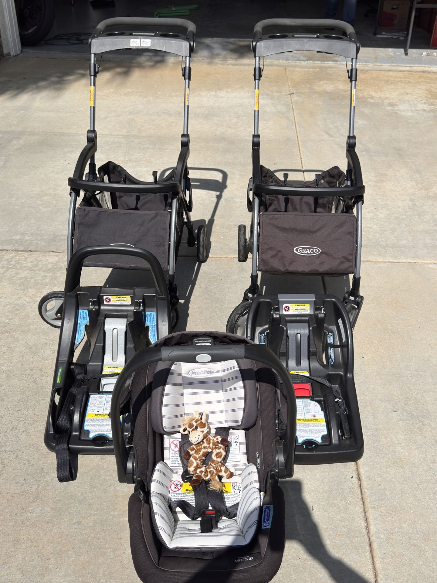 Graco Click Connect Travel Car seat Stroller Combo