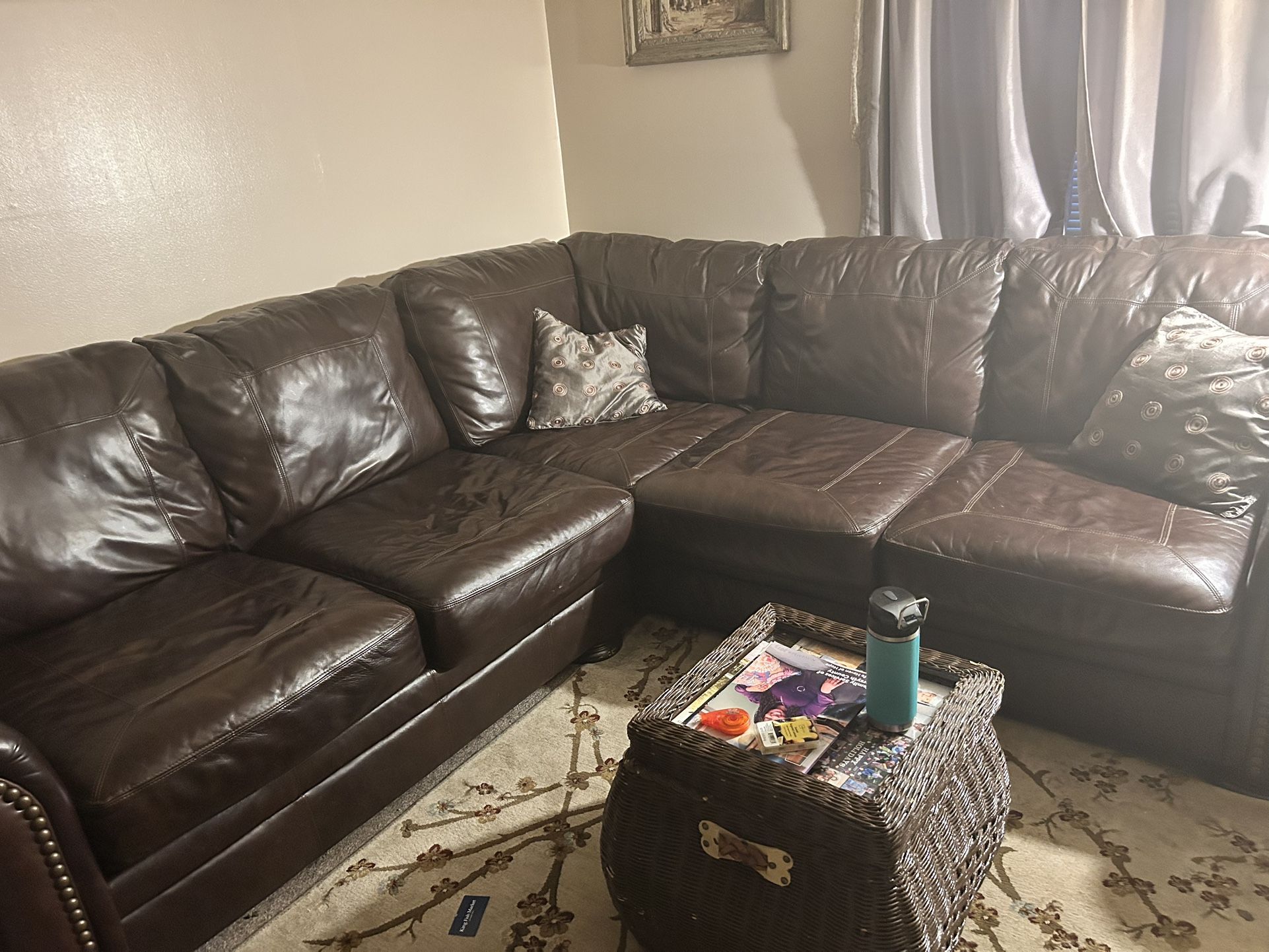 Real Leather Two Pcs For Sale