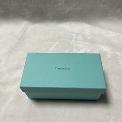 Blue Tiffany Co sunglasses case holder box gift box ONLY