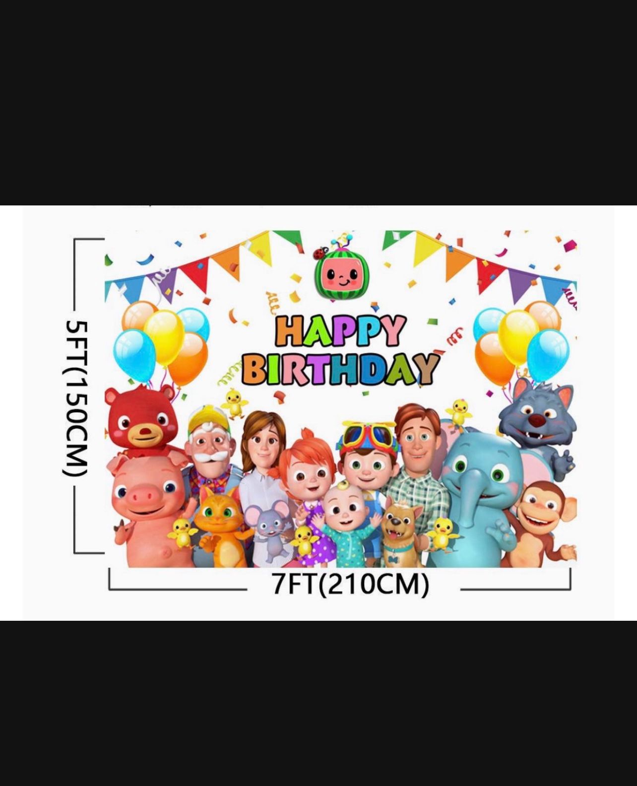 Cocomelon happy Birthday Banner 