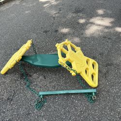 🌊 Aquatic-Themed Swing Set Glider – Includes Hardware for Single Bar Use! 🐠