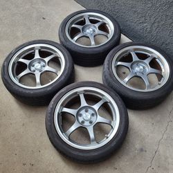 SSR Type C Competition 17 Inch Rims Wheels Made In Japan 5x100 