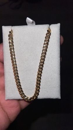 24” 14k  gold chain vermeil