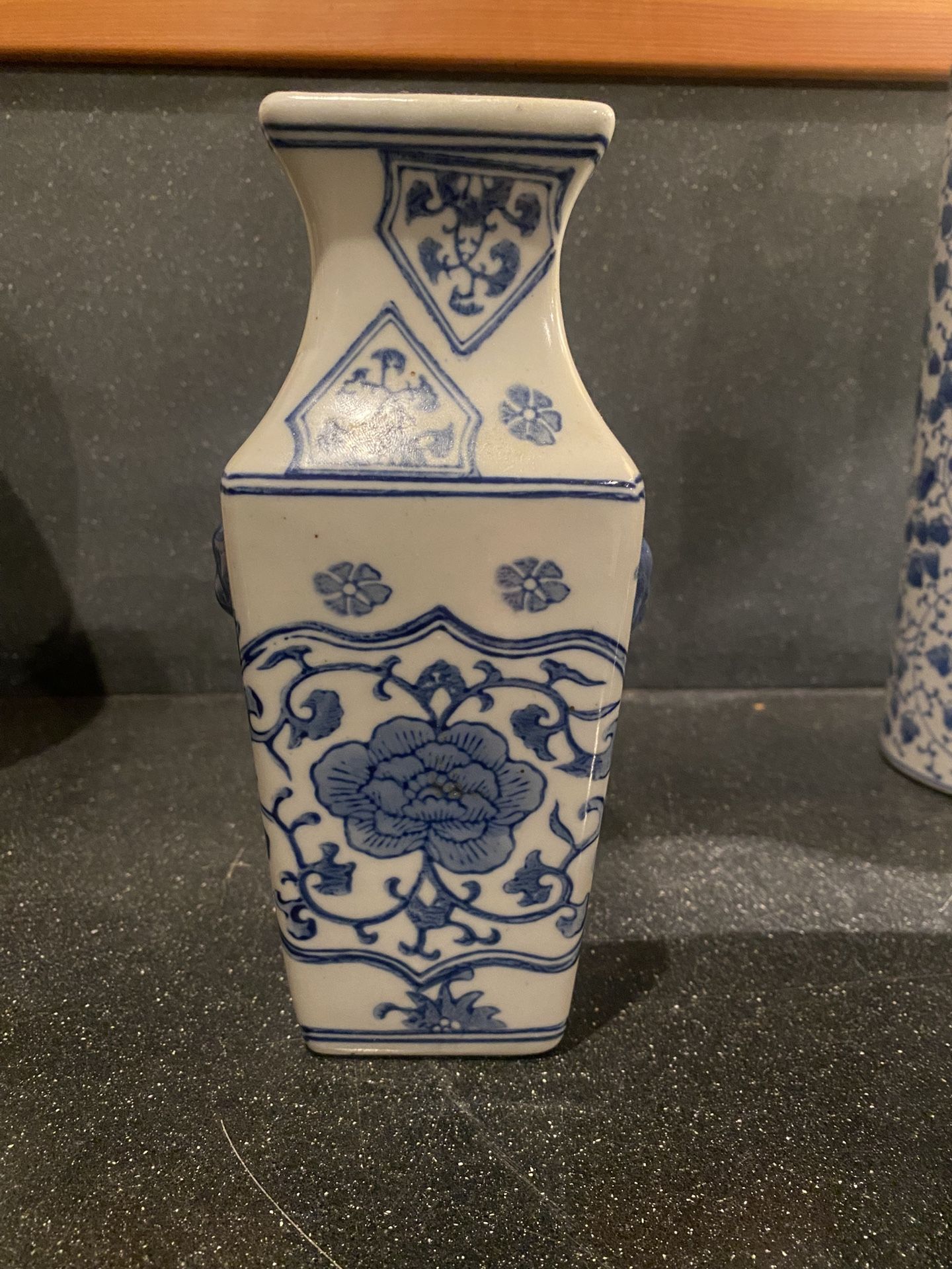 Blue And White Jar Flower Vase Great For Decor And Flower