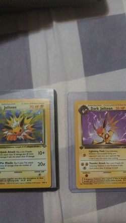 First edition 1995 Team Rocket dark Jolteon