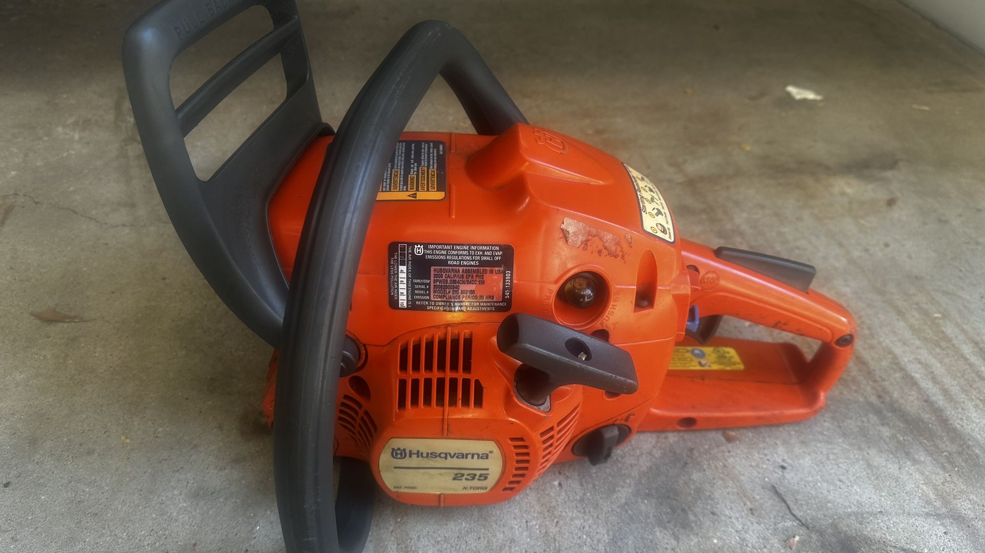 Husqvarna 235 and 440 X-Torq chainsaws (read Below)