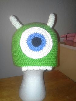 Monster's inc crochet hat