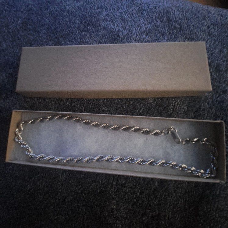 rope silver chain 