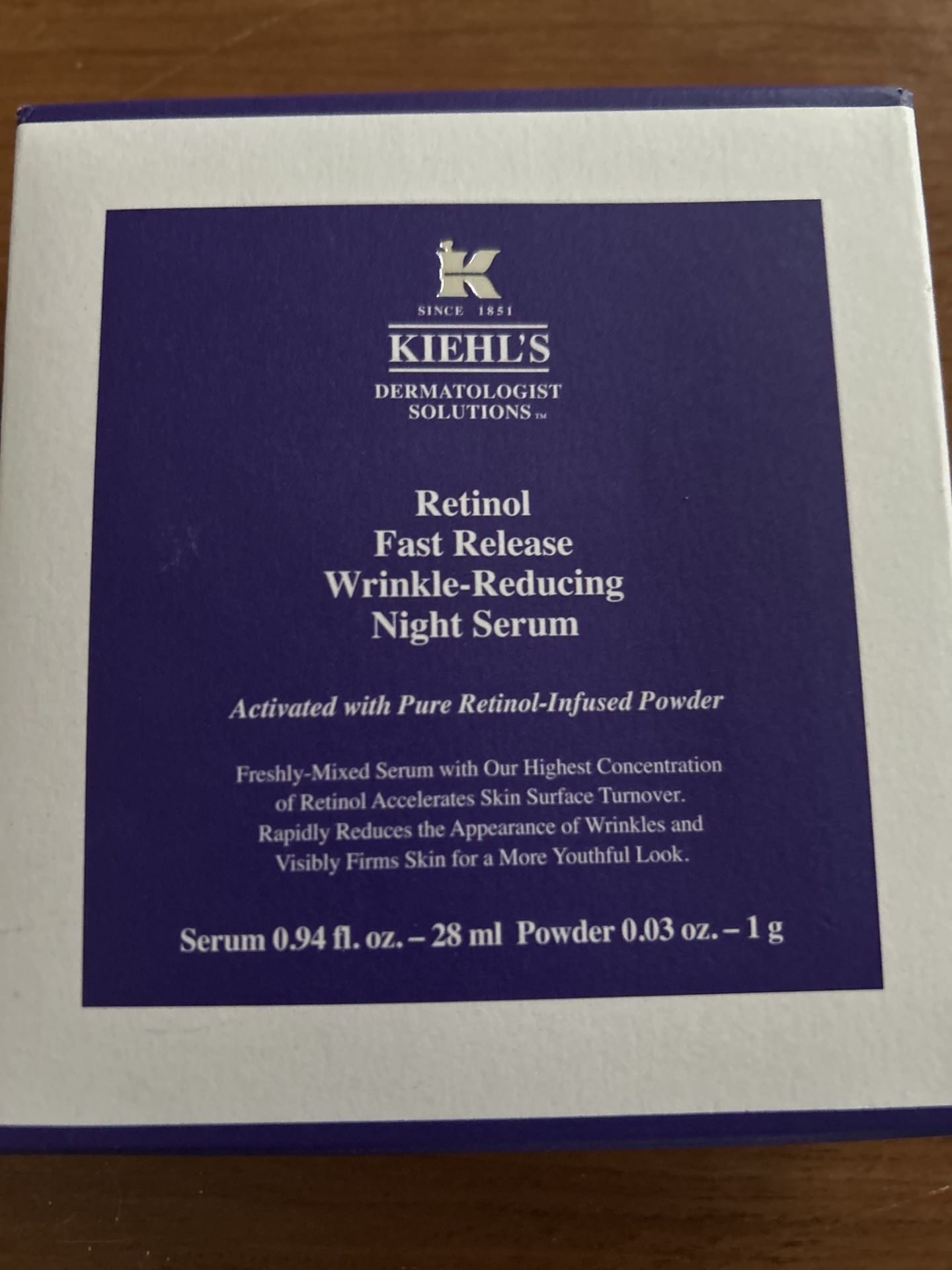 Brand New Retail 99.00 Kiells retinol Night Serum