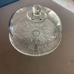 Crystal Cake Stand and Cover 