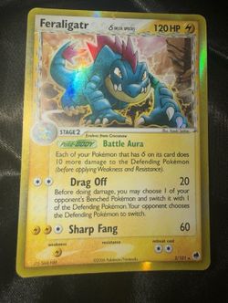 Pokémon Feraligatr 2/101 EX Dragon Frontiers Delta Species Holo Rare 2006
