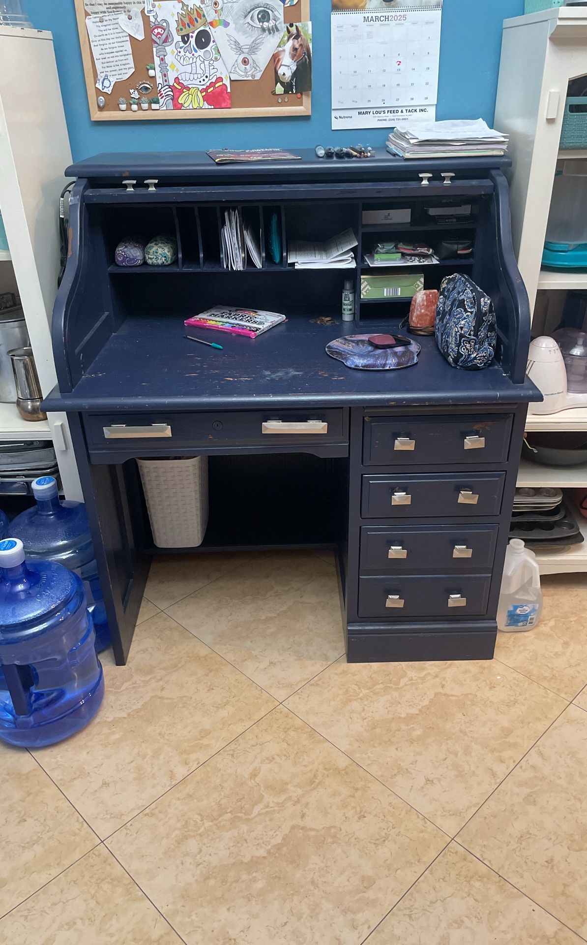 Vintage Roll Top Desk