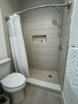 Bowed SHOWER ROD -CHROME (Straight Rod Available also)