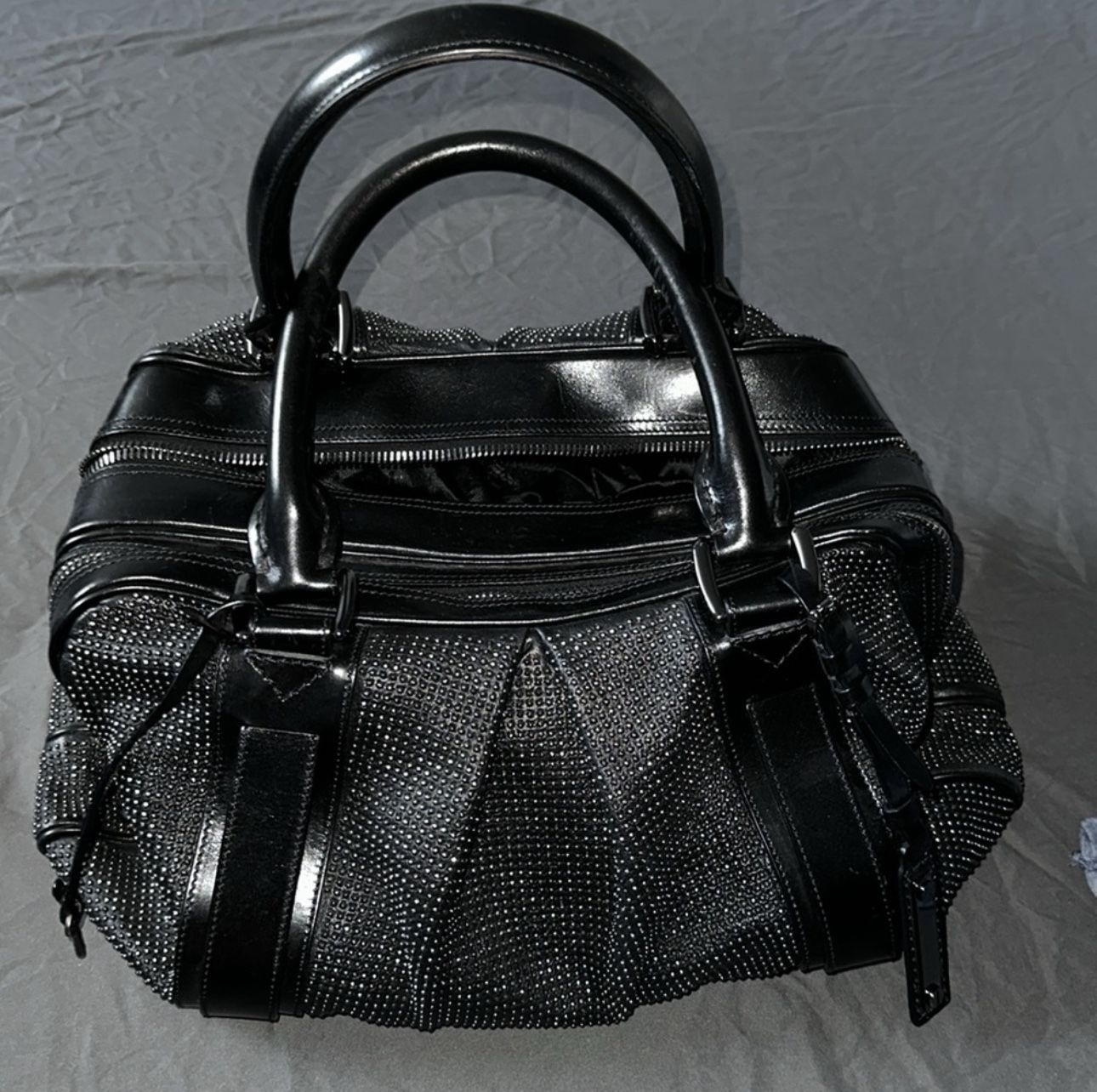 Black Studded Burberry Handbag