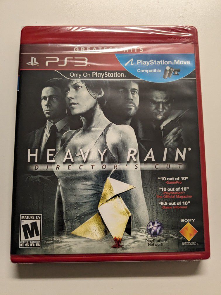 Heavy Rain: Director's Cut - Sealed - Greatest Hits - PS3
