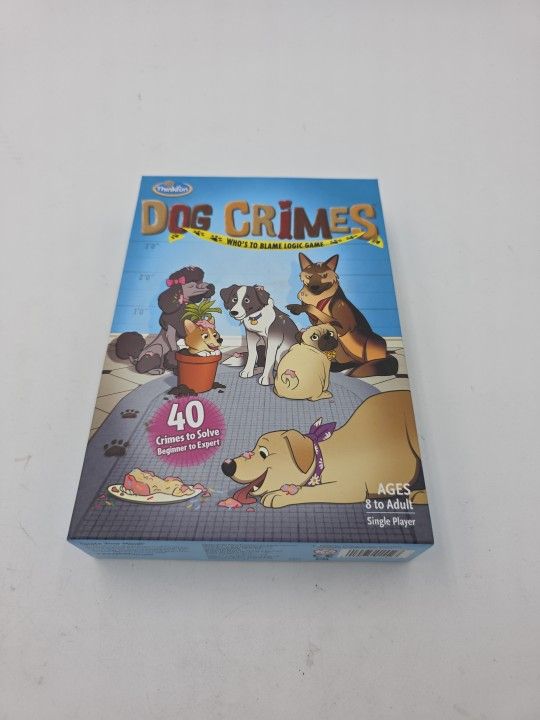 ThinkFun Dog Crimes Single Player Logic Brain Teasers